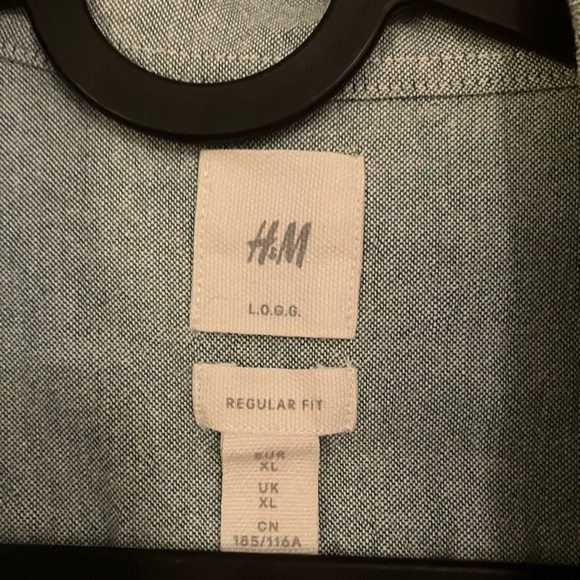H&M Grey Men’s Shirt - Size XL - Picture 2 of 3